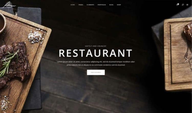 site web pour restaurant